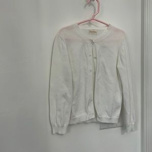 cardigan perfect for church size 8 in white and pink size 10 for black $13 each